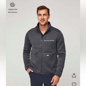 Figs XL Men's On-Shift Sweater Knit Jacket NWT